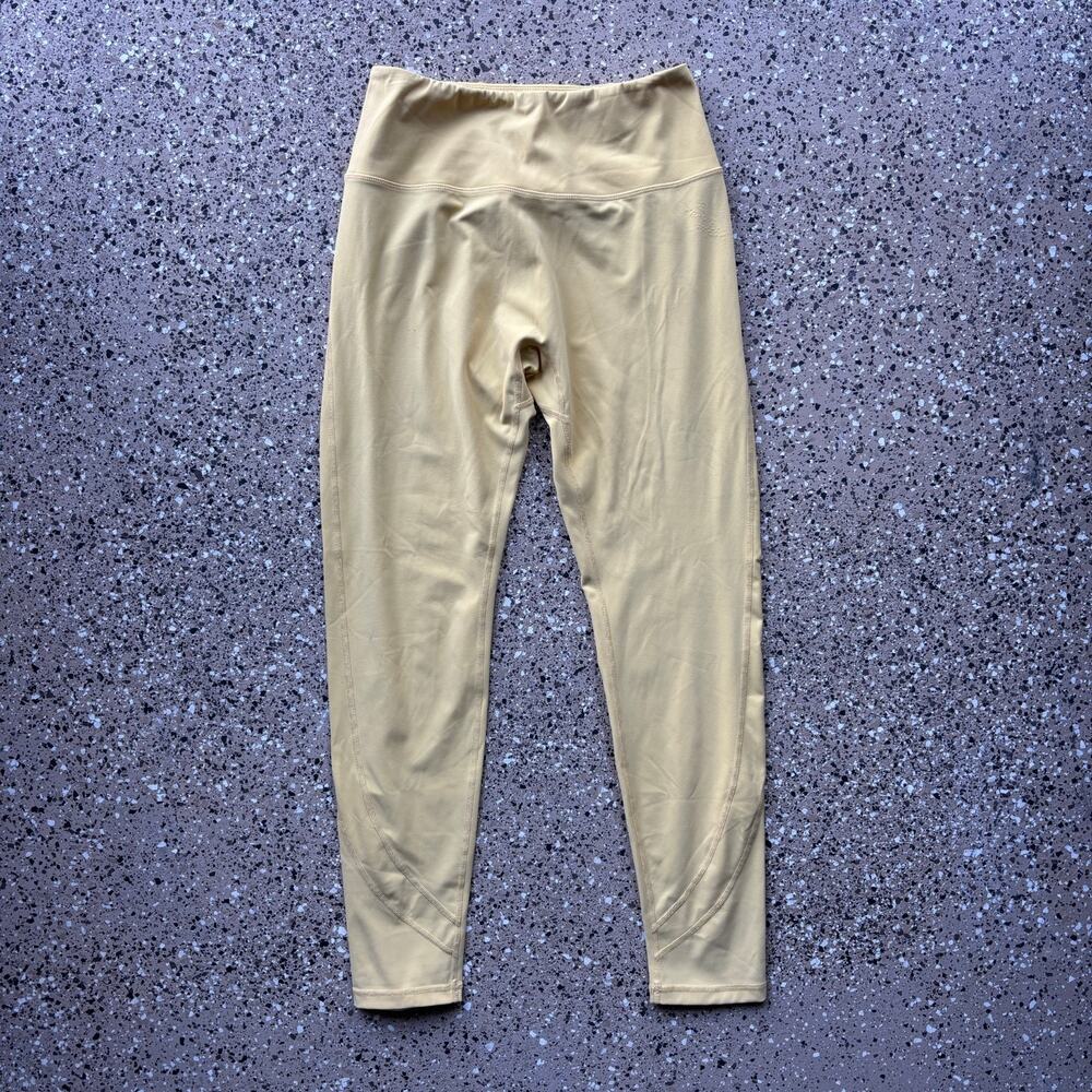 Alphalete Leggings Women's Size Large Golden Camel Stretch Gym Training Yoga